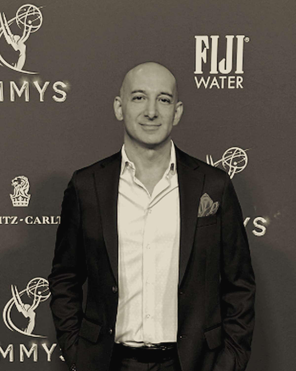 MARK Marinaccio — founder of The Strange Story Co., on the Emmys carpet.